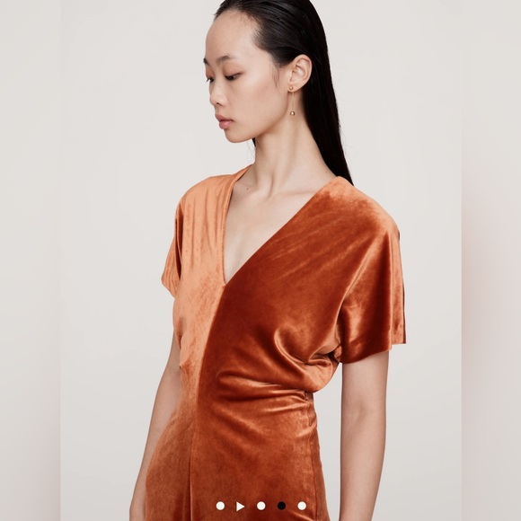 Banana Republic BIAS-CUT VELVET MAXI DRESS - Picture 2 of 5